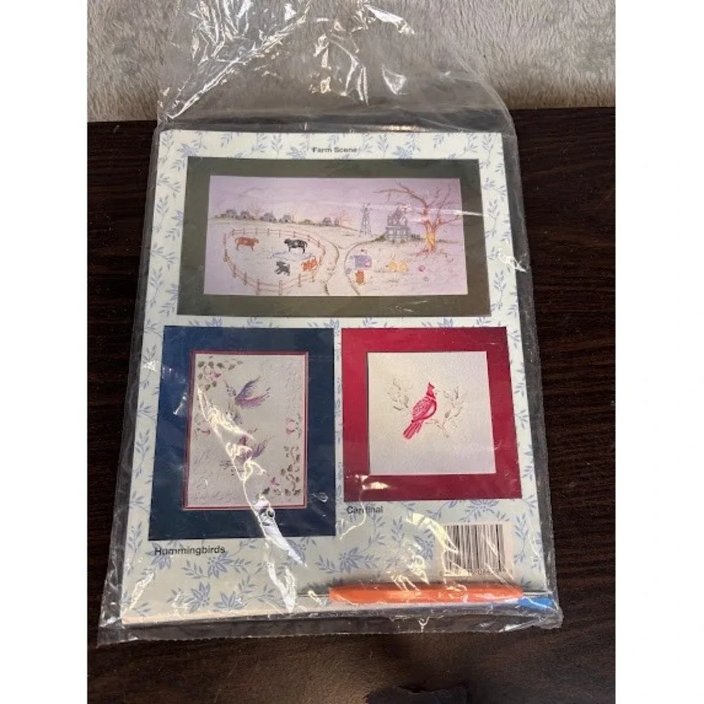 Plaid Simply Embossed Frameable Art Kit 8638 Stencils and Tool Set Vintage